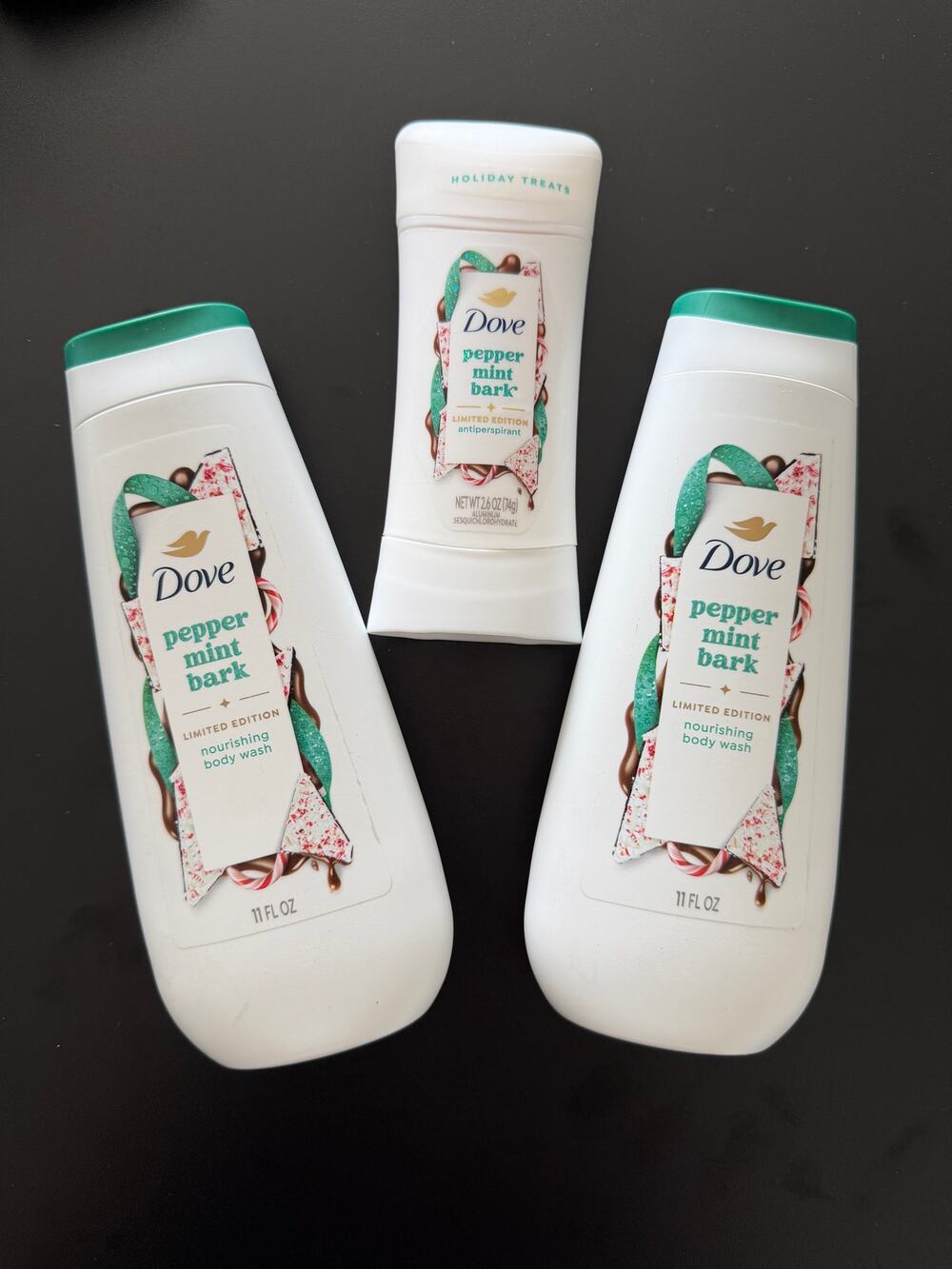 New Dover Peppermint Bark Body Wash (2) and Deodorant